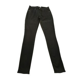Women's Paige Verdugo Ultra‎ Skinny Jeans Black high Rise Solid Stretch Denim 29